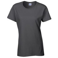 Koszulka Damska Heather Heavy. Brązowe bluzki GILDAN, xl, bez wzorów, sportowe, bez kołnierzyka, bez ramiączek. Za 36.99 zł.