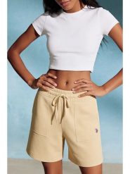 U.S. Polo Assn. Szorty dresowe w kolorze żółtym rozmiar: XL. Żółte szorty U.S. Polo Assn., bez wzorów, z bawełny. Za 104.89 zł.