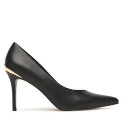 Szpilki Just Cavalli. Czarne szpilki Just Cavalli, bez wzorów, bez obcasa, na szpilce, bez zapięcia. Za 699.99 zł.