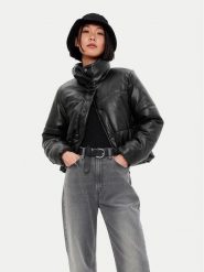 Gap Kurtka z imitacji skóry 486399 Czarny Regular Fit. Czarne kurtki GAP, s, bez wzorów, ze skóry, bez kaptura. Za 539.99 zł.
