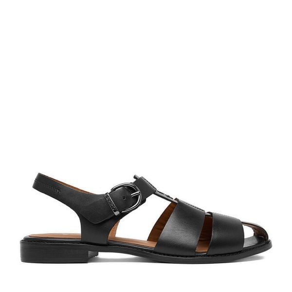 Sandały Beverly Hills Polo Club. Czarne sandały Beverly Hills Polo Club, bez wzorów, bez obcasa, na płaskiej podeszwie, bez zapięcia. Za 253.99 zł.