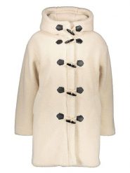 JDY Płaszcz pluszowy "Nova" w kolorze kremowym rozmiar: XL. Brązowe płaszcze JDY, xl, bez wzorów, z puchu, bez kaptura. Za 215.71 zł.