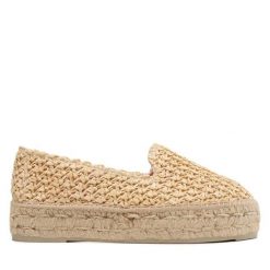 Espadryle Manebi. Brązowe espadryle Manebi, bez wzorów, bez obcasa, bez zapięcia. Za 479.99 zł.