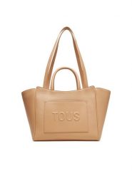 TOUS Torebka Brenda City 2002192245 Beżowy. Brązowe shopper Tous, bez wzorów, ze skóry, bez dodatków. Za 999.99 zł.