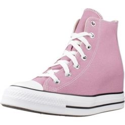 Buty CONVERSE CHUCK TAYLOR ALL STAR CLASSIC WEDGE PLATFORM Rose. Czerwone trekkingi Converse, z tkaniny, trekkingowe. Za 405.91 zł.