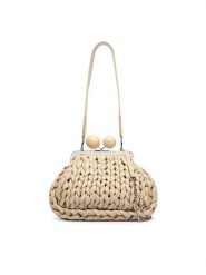 Weekend Max Mara Torebka 2615511055650 Kremowy. Białe torebki klasyczne Weekend Max Mara, bez wzorów, ze skóry, bez dodatków. Za 2,629.00 zł.