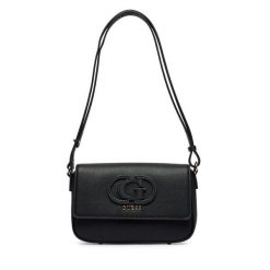 Torebka Guess. Czarne listonoszki Guess, z aplikacjami, bez dodatków. Za 609.99 zł.