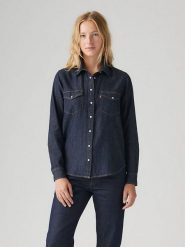 Levi's Koszula dżinsowa w kolorze granatowym rozmiar: S. Niebieskie koszule Levi's®, s, bez wzorów, bez kołnierzyka, bez ramiączek. Za 149.95 zł.