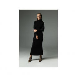 SUKIENKA WILLOW - CZARNA. Czarne sukienki Madnezz, s, z aplikacjami, z bawełny, klasyczne, bez kołnierzyka, bez ramiączek, dopasowane. Za 239.00 zł.