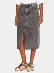 Roxy Spódnica jeansowa Cold Winds ERJDK03039 Szary Regular Fit. Szare spódnice Roxy, s, bez wzorów, z bawełny. Za 299.99 zł.