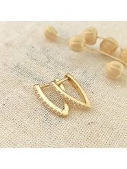 Miu Silver Pozłacane kolczyki z cyrkoniami rozmiar: onesize. Szare kolczyki Miu Silver, z cyrkonią, pozłacane. Za 86.99 zł.