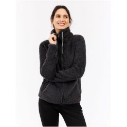 Bluza polarowa rozpinana damska Protest RIRI. Szare bluzy Protest, na zimę, bez wzorów, z polaru, bez kaptura. Za 299.98 zł.