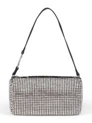 Juicy Couture Torebka w kolorze srebrnym - 21 x 11 x 11 cm rozmiar: onesize. Szare torby na ramię Juicy Couture, bez wzorów, z materiału, na ramię, bez dodatków. Za 294.97 zł.