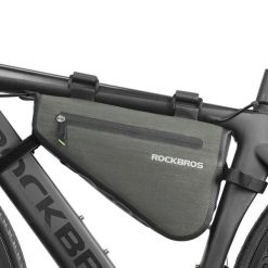 Rockbros Torba na ramę roweru AS-017 5 L - Ciemnozielona. Czarne torby na ramię ROCKBROS, bez wzorów, z materiału, biznesowe, na ramię, bez dodatków. Za 163.60 zł.