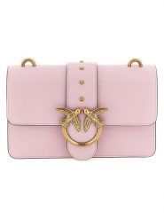 Pinko Skórzana torebka w kolorze jasnoróżowym - 21 x 13 x 7 cm rozmiar: onesize. Różowe torby na ramię Pinko, bez wzorów, z materiału, na ramię, bez dodatków. Za 848.35 zł.