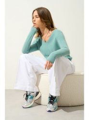 AUTHENTIC CASHMERE Kaszmirowy sweter "Galise" w kolorze turkusowym rozmiar: L. Niebieskie swetry AUTHENTIC CASHMERE, l, bez wzorów, z kaszmiru, bez ramiączek. Za 323.50 zł.