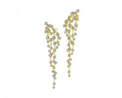 Kolczyki z żółtego złota z brylantami - 2,18 ct - próba 585. Żółte kolczyki Apart, z brylantem, złote. Za 22,990.00 zł.
