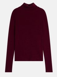 Just Cashmere Kaszmirowy golf "Lanais" w kolorze bordowym rozmiar: XL. Czerwone golfy Just Cashmere, xl, bez wzorów, z kaszmiru, bez ramiączek. Za 724.78 zł.