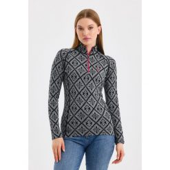 Bluza termoaktywna Woolona Venus z Długim Rękawem 100% Merino. Czarne bluzy WOOLONA, m, bez wzorów, z wełny, bez kaptura. W wyprzedaży za 351.00 zł.