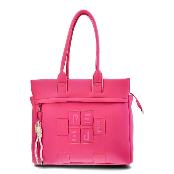 Różowa Torebka Pepe Moll Damska Modna Shopperka. Czerwone listonoszki Pepe Moll, bez wzorów, eleganckie, bez dodatków. Za 247.99 zł.