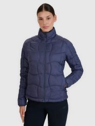 4F Kurtka trekkingowa w kolorze antracytowym rozmiar: M. Czarne kurtki sportowe 4f, m, bez wzorów, bez kaptura, outdoorowe, primaloft. Za 189.99 zł.