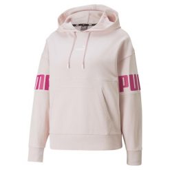Bluza treningowa damska Puma Power Colorblock Hoodie TR. Czerwone bluzy Puma, xs, bez wzorów, bez kaptura. Za 397.00 zł.