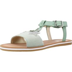 Sandały CLARKS FINCH SUMMER Y Zielony. Zielone sandały Clarks, bez wzorów, ze skóry, bez obcasa, bez zapięcia. Za 151.99 zł.