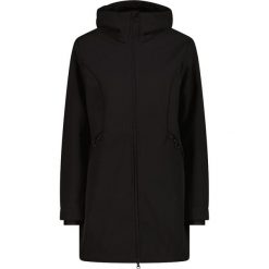 Parka z sztucznym futrem softshell damska CMP. Czarne parki CMP, na zimę, uniwersalny, z materiału. Za 432.50 zł.