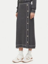 Liu Jo Sport Spódnica midi TF6179 MS59L Szary ciemny Regular Fit. Szare spódnice Liu Jo Sport, l, bez wzorów, z wiskozy, sportowe, midi, sportowe. Za 689.99 zł.