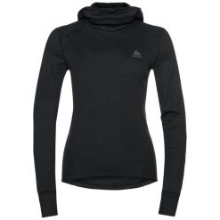 Odlo Active Warm Baselayer Top z maską L/S. Czarne bielizna sportowa Odlo, l, bez wzorów, z poliesteru. Za 284.05 zł.