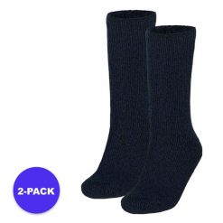 Skarpety termiczne damskie 2 pary. Niebieskie skarpety HEAT KEEPER, bez wzorów, z nylonu. W wyprzedaży za 136.60 zł.