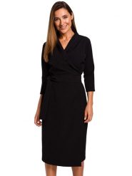 Stylove Sukienka w kolorze czarnym rozmiar: S. Czarne sukienki Stylove, s, bez wzorów, bez kołnierzyka, bez ramiączek, midi. Za 140.86 zł.