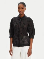 Munthe Koszula Pust 252101725225 Czarny Regular Fit. Czarne koszule Munthe, bez wzorów, z lyocellu, bez kołnierzyka, bez ramiączek. Za 859.99 zł.