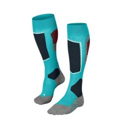 Podkolanówki damskie Falke SK4 Advanced. Niebieskie skarpety Falke, bez wzorów. Za 222.00 zł.