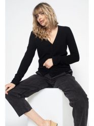 Perfect Cashmere Kaszmirowy kardigan "Paige" w kolorze czarnym rozmiar: M. Czarne kardigany Perfect Cashmere, m, bez wzorów, z kaszmiru. Za 403.15 zł.