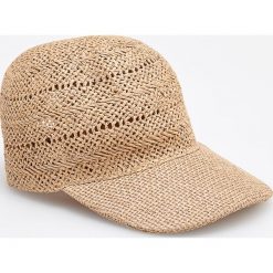 Pleciona czapka z daszkiem - Beżowy. Czapki Reserved. Za 49.99 zł.