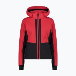 Kurtka narciarska damska CMP 35W0266 Zip Hood. Czerwone kurtki narciarskie CMP, bez wzorów, bez kaptura, narciarskie. Za 1,049.00 zł.