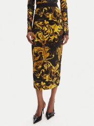 Versace Jeans Couture Spódnica ołówkowa 79HAE806 JS500 Czarny Slim Fit. Czarne spódnice Versace Jeans Couture, bez wzorów, z jeansu, ołówkowe. Za 1,189.00 zł.
