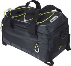 Torba na bagaż „Miles” - czarna/limonkowa. Czarne torby na ramię BASIL, bez wzorów, z materiału, eleganckie, na ramię, bez dodatków. Za 309.99 zł.