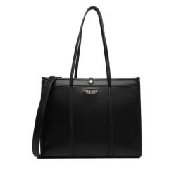 Torebka Nine West. Czarne shopper Nine West, bez wzorów, bez dodatków. Za 349.99 zł.