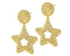 Kolczyki z mosiądzu pozłacane - gwiazdy. Kolczyki Artelioni, pozłacane. Za 149.00 zł.