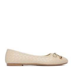 Baleriny JENNY. Brązowe baleriny Jenny, bez wzorów, bez obcasa. Za 69.99 zł.