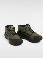 Vans Sneakersy "Crosspath Mid" w kolorze oliwkowo-czarnym rozmiar: 45. Zielone trampki Vans, bez wzorów, z materiału, za kostkę, bez zapięcia. Za 303.45 zł.