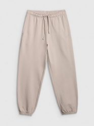 4F Spodnie dresowe joggery damskie - beżowe XL. Brązowe spodnie dresowe 4f, xl, bez wzorów, z dresówki. Za 149.99 zł.