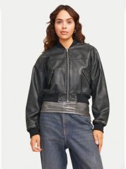 JJXX Kurtka z imitacji skóry Tora 12262126 Czarny Regular Fit. Czarne kurtki JJXX, xs, bez wzorów, ze skóry, bez kaptura. Za 159.99 zł.