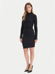 Guess Sukienka koktajlowa W5BK30 K0602 Czarny Regular Fit. Czarne sukienki Guess, l, z aplikacjami, z syntetyku, wizytowe, bez kołnierzyka, bez ramiączek. Za 439.99 zł.