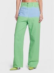 MSGM Jeansy 3441MDP55TD 237281 Zielony Boyfriend Fit. Zielone jeansy MSGM, bez wzorów. Za 1,569.00 zł.