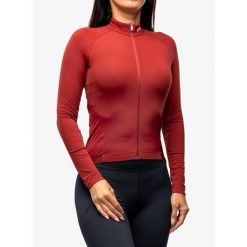 Bluza rowerowa damska POC W Ambient Thermal Jersey. Czerwone bluzy POC, s, bez wzorów, z jersey, bez kaptura. Za 534.99 zł.