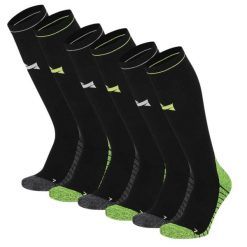 Skarpety kompresyjne do biegania Xtreme, 6 par, Multi Czarne. Czarne skarpety XTREME SOCKSWEAR, bez wzorów, z elastanu. Za 242.82 zł.