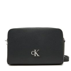Torebka Calvin Klein Jeans. Czarne listonoszki Calvin Klein Jeans, bez wzorów, z jeansu, bez dodatków. Za 239.99 zł.